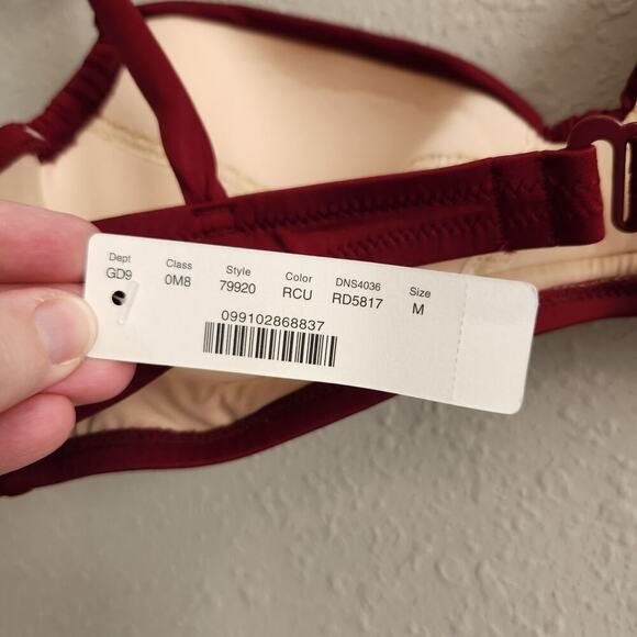 J. Crew Ruched‎ Swim Bikini Top Size Medium - Picture 7 of 8